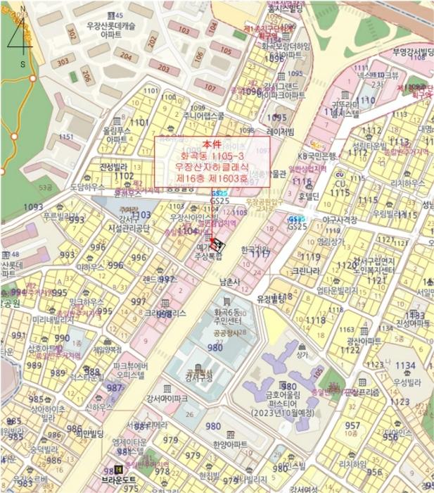 서울특별시 강서구 화곡로 317, 제16층 제1603호 (화곡동, 우장산자하클래식)구) 서울특별시 강서구 화곡동 1105-3 오피스텔 경매 사진 11