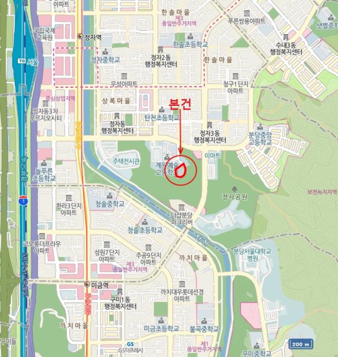 경기도 성남시 분당구 불정로 112, 1층에이123호 (정자동,피더하우스)구) 경기도 성남시 분당구 정자동 209 노유자시설 경매 사진 16