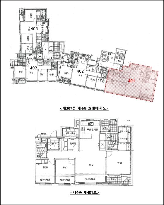 경기도 평택시 송탄로 27, 307동 4층401호 (장당동,제일풍경채장당센트럴)구) 경기도 평택시 장당동 660 아파트 경매 사진 12