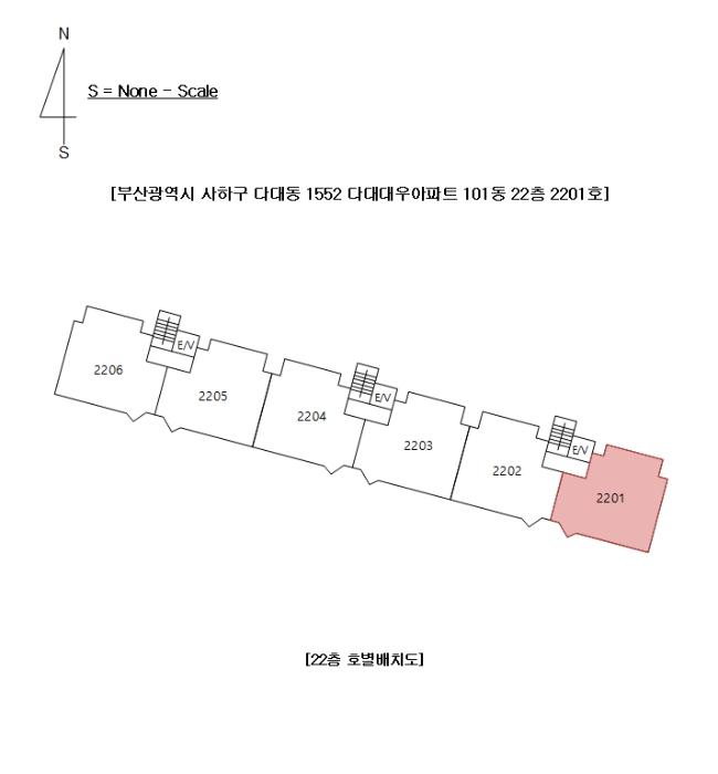 부산광역시 사하구 다대낙조1길 12, 101동 22층 2201호 (다대동,다대대우아파트)구) 부산광역시 사하구 다대동 1552 아파트 경매 사진 8