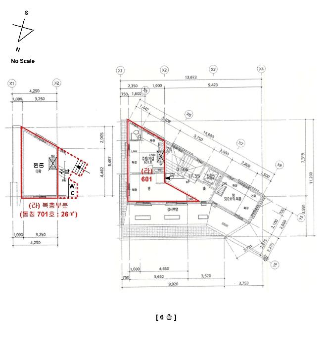 서울특별시 관악구 남현6길 13, 6층601호 (남현동,한샘빌라)구) 서울특별시 관악구 남현동 1082-33 다세대(빌라) 경매 사진 24