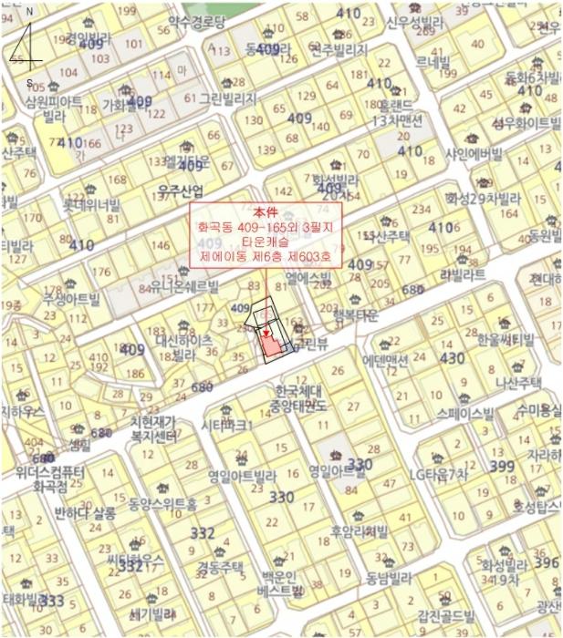 서울특별시 강서구 초록마을로 150-2, 제에이동 제6층 제603호 (화곡동, 타운캐슬)구) 서울 강서구 화곡동 409-165 다세대(빌라) 경매 사진 16