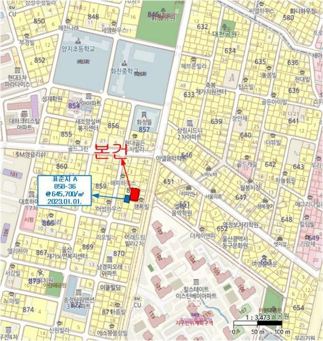 울산광역시 동구 화정동 858-21 대지 경매 사진 10
