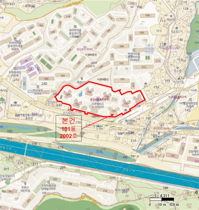 경기도 용인시 기흥구 언남로 5, 101동 20층2002호 (언남동,스파팰리스리가)구) 경기도 용인시 기흥구 언남동 503 아파트 경매 사진 20