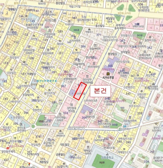 서울특별시 동대문구 장한로 91, 16층비1608호 (장안동,현대썬앤빌601)구) 서울특별시 동대문구 장안동 373-3 오피스텔 경매 사진 12
