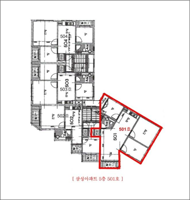 인천광역시 부평구 장제로91번길 24-5, 5층501호 (부평동,삼성아파트)구) 인천광역시 부평구 부평동 525-2 아파트 경매 사진 9