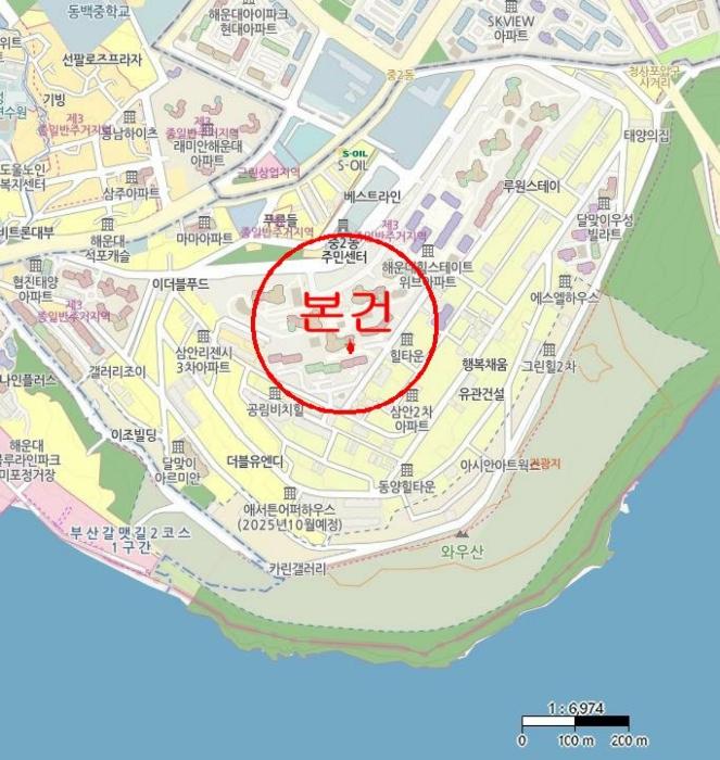 부산광역시 해운대구 좌동순환로433번길 30, 티-103동 28층 2805호 (중동,해운대힐스테이트위브)구) 부산광역시 해운대구 중동 1818 아파트 경매 사진 9