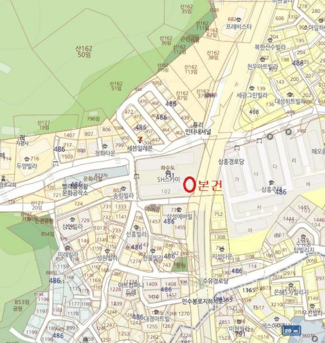 서울특별시 강북구 인수봉로23가길 3, 102동 2층106호 (수유동,에스에이치스카이)구) 서울특별시 강북구 수유동 731 다세대(빌라) 경매 사진 13