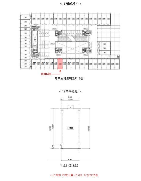 경기도 평택시 청북읍 백봉길 3, 3층314호 (평택스마트팩토리)구) 경기도 평택시 청북읍 어연리 906 아파트형공장 경매 사진 13