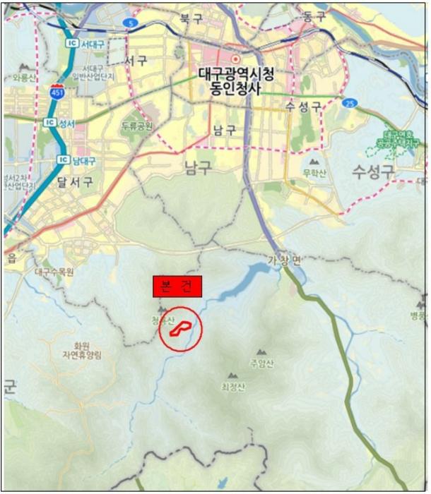 대구광역시 달성군 가창면 오리 산229 임야 경매 사진 6