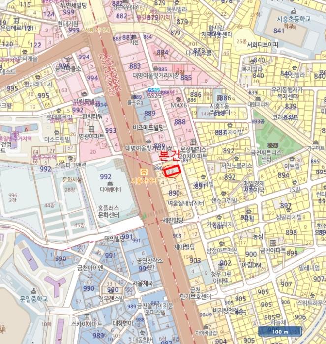 서울특별시 금천구 시흥대로56길 8, 제101동 제2층 제201호 (시흥동, 세종팰리스)구) 서울특별시 금천구 시흥동 890-2 근린상가 경매 사진 11