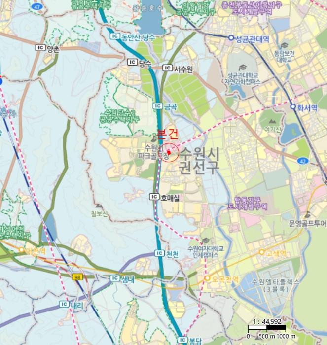 경기도 수원시 권선구 금곡로196번길 15, 7층713호 (금곡동,커낼파크)구) 경기도 수원시 권선구 금곡동 1118-3 오피스텔 경매 사진 13