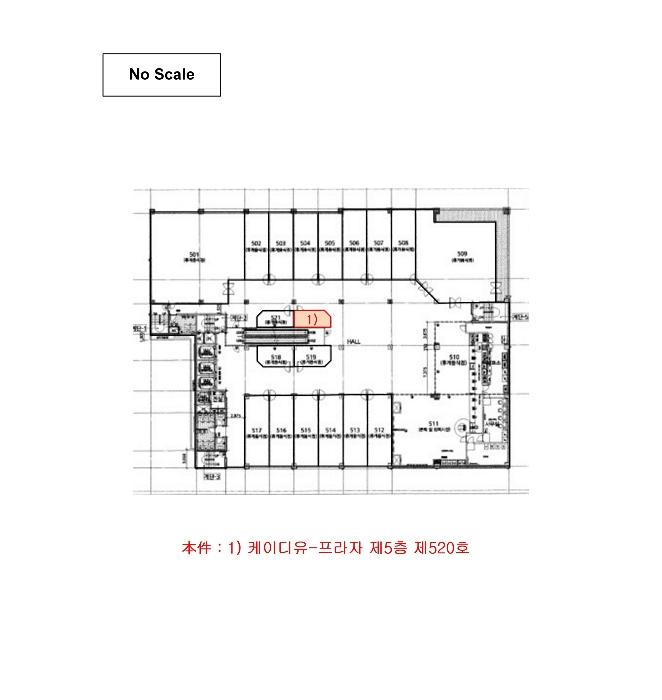 대전광역시 서구 도안동로11번길 45, 5층520호 (가수원동,케이디유-프라자)구) 대전광역시 서구 도안동 1774 근린상가 경매 사진 14