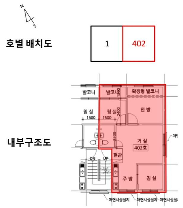 서울특별시 강서구 까치산로 180-14, 제4층 제402호구) 서울특별시 강서구 화곡동 1129-26 다세대(빌라) 경매 사진 8