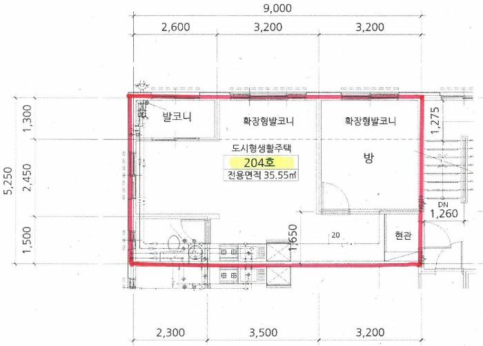 경기도 안산시 상록구 본오로7길 46-7, 2층 204호구) 경기도 안산시 상록구 본오동 853-6 다세대(빌라) 경매 사진 8