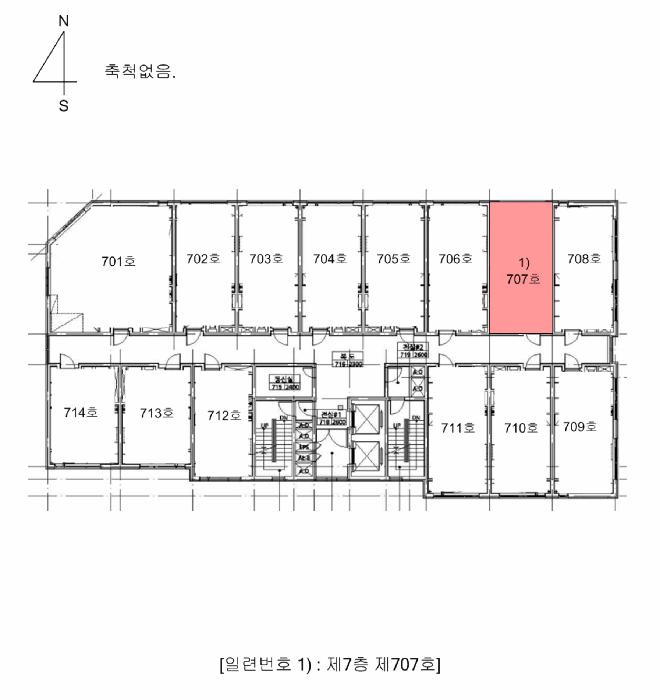 충청북도 청주시 청원구 우암동 110-33 하이브레드 오피스텔 7층 707호 오피스텔 경매 사진 9