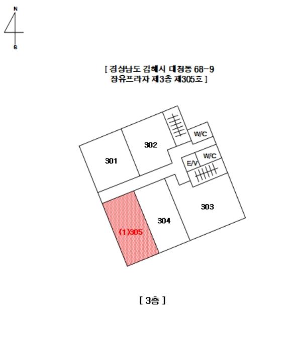 경상남도 김해시 번화1로68번길 9, 3층305호 (대청동,장유프라자)구) 경상남도 김해시 대청동 68-9 근린상가 경매 사진 7