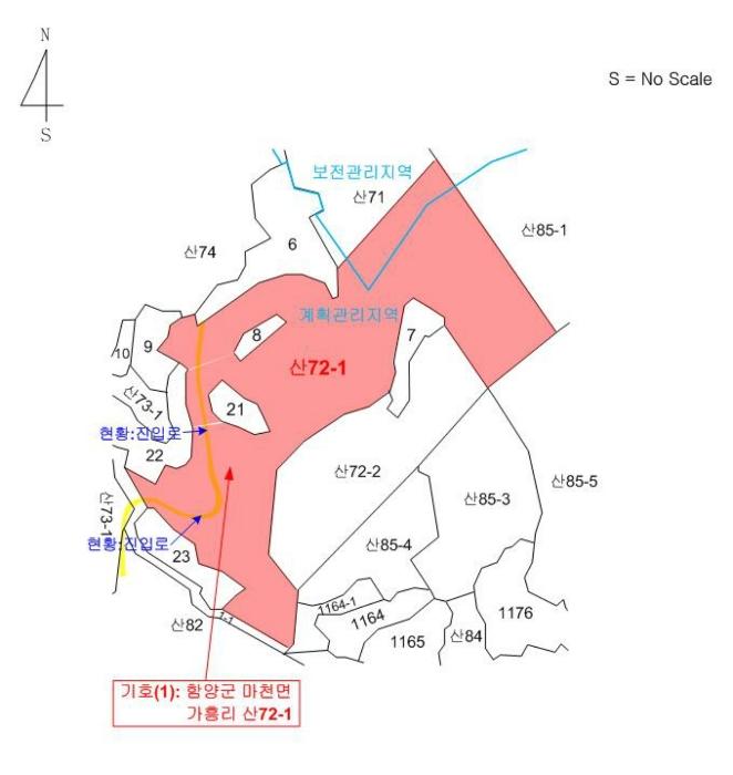 경상남도 함양군 마천면 가흥리 산72-1 임야 경매 사진 22