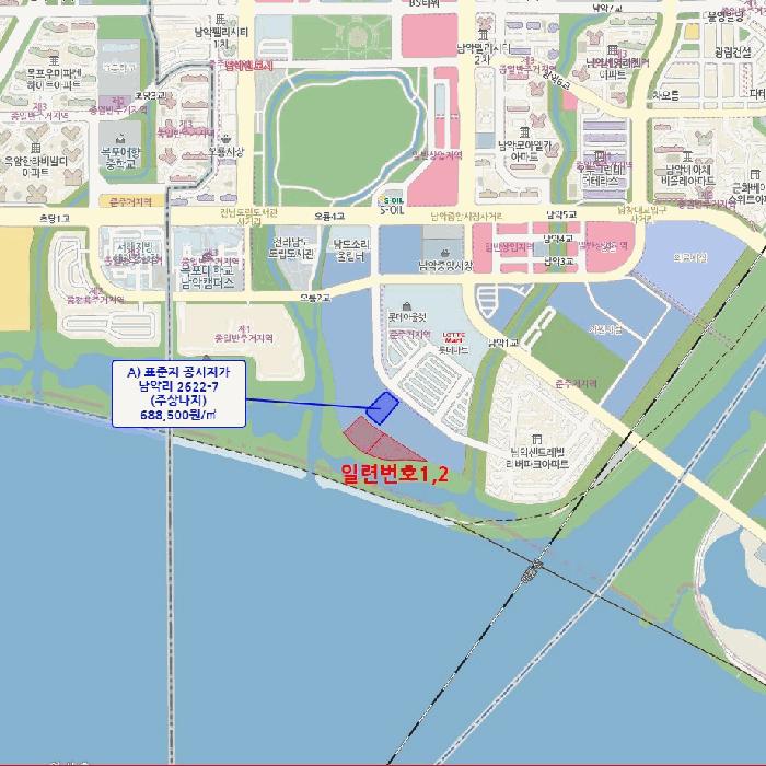 전라남도 무안군 삼향읍 남악리 2622-12 대지 경매 사진 10
