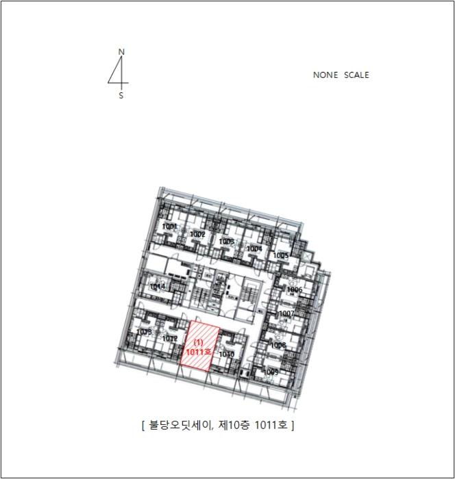 충청남도 천안시 서북구 불당4로 111, 10층1011호 (불당동,불당오딧세이)구) 충청남도 천안시 서북구 불당동 687 도시형생활주택 경매 사진 23