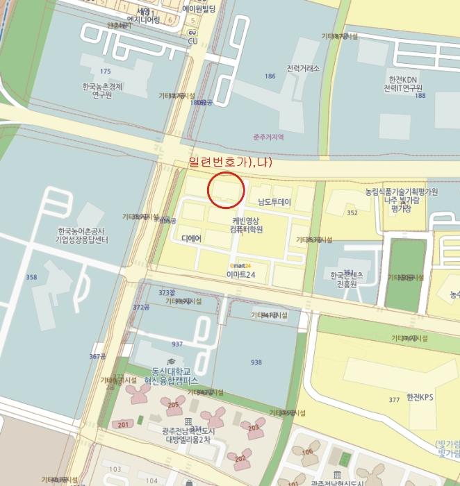 전라남도 나주시 교육길 13, 디동 4층 2-410호 (빛가람동,스마트파크지식산업센터)구) 전라남도 나주시 빛가람동 353-1 근린상가 경매 사진 14