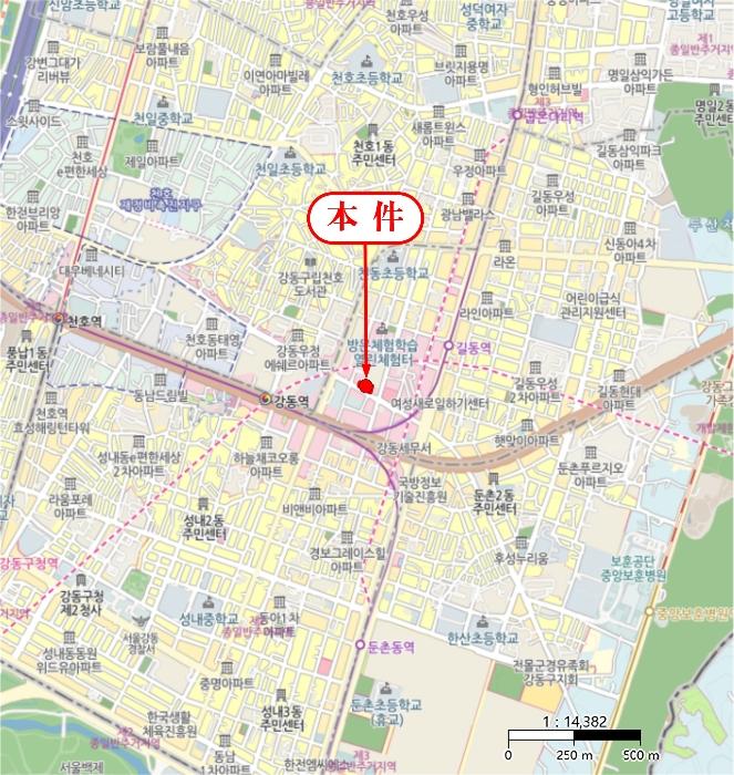 서울특별시 강동구 진황도로 87, 11층1107호 (길동,청광플러스원큐브3차)구) 서울특별시 강동구 길동 415-16 아파트 경매 사진 17