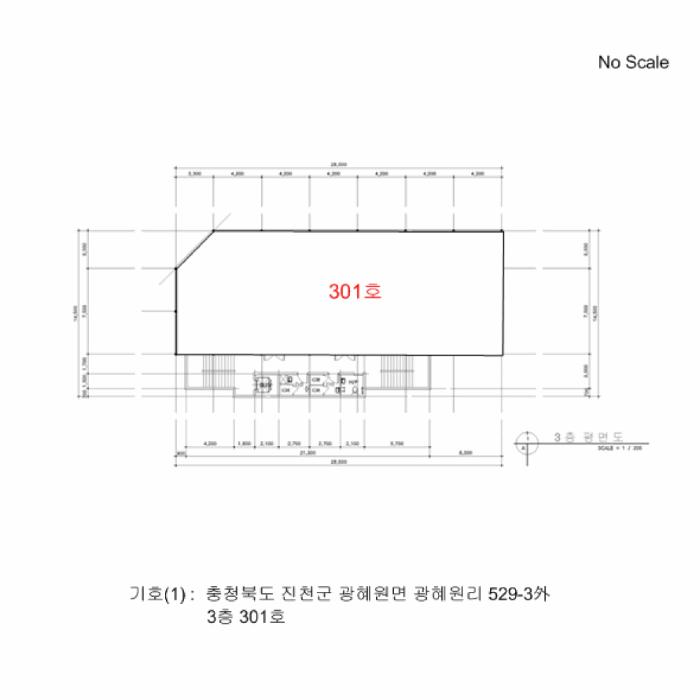 충청북도 진천군 광혜원면 광혜원리 529-3 3층 301호 근린상가 경매 사진 6