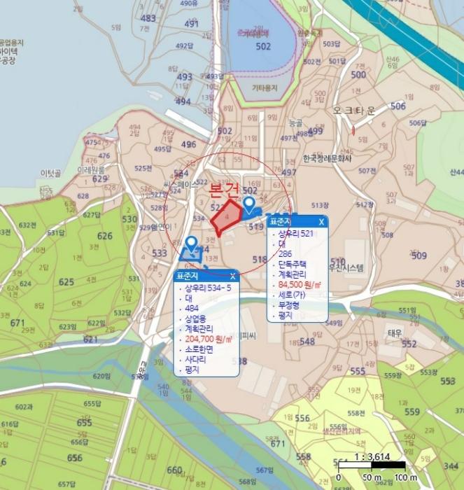 충청북도 음성군 감곡면 상우리 522-4 대지 경매 사진 23