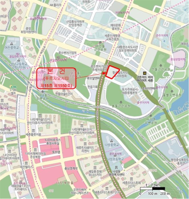 세종특별자치시 갈매로 364, 15층1550호 (어진동,푸르지오시티)구) 세종특별자치시 어진동 656 오피스텔 경매 사진 13