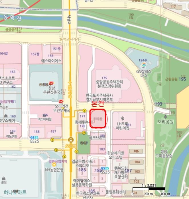 경기도 성남시 분당구 구미로9번길 25, 1동 7층770호 (구미동,분당대맥주차빌딩)구) 경기도 성남시 분당구 구미동 182 오피스텔 경매 사진 9