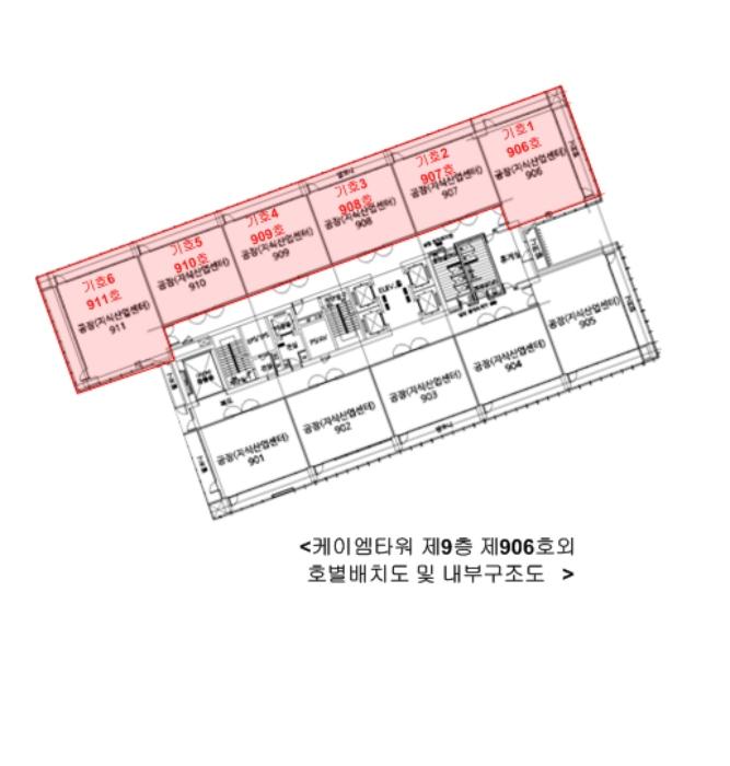 서울특별시 금천구 가산디지털2로 95, 제9층 제910호 (가산동, 케이엠타워)구) 서울특별시 금천구 가산동 550-7 아파트형공장 경매 사진 17