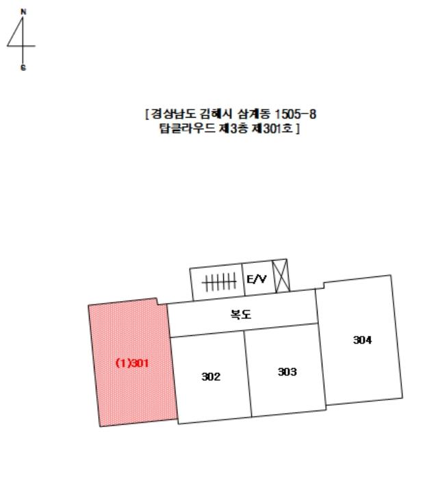 경상남도 김해시 해반천로130번길 33, 3층301호 (삼계동,탑클라우드)구) 경상남도 김해시 삼계동 1505-8 오피스텔 경매 사진 5