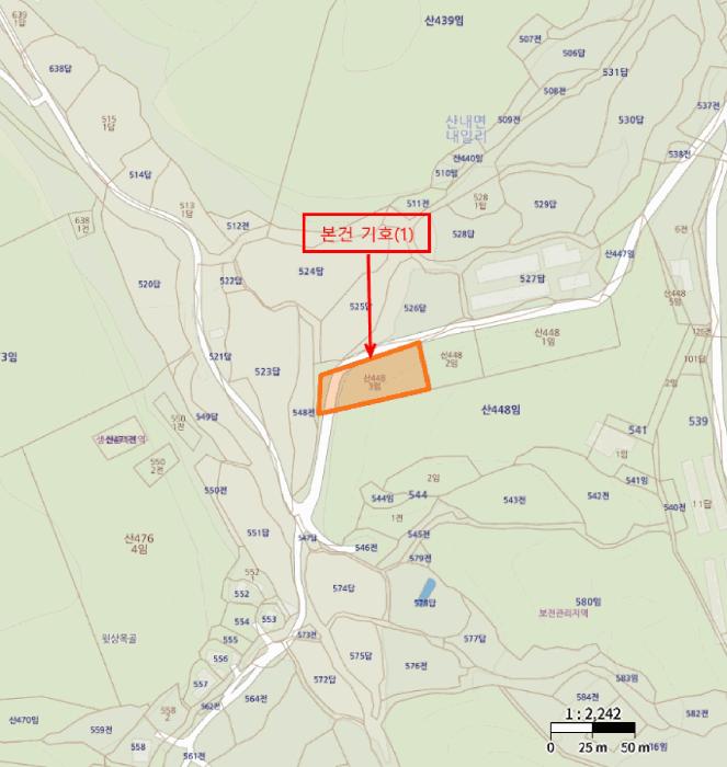 경상북도 경주시 산내면 내일리 산448-3 임야 경매 사진 7
