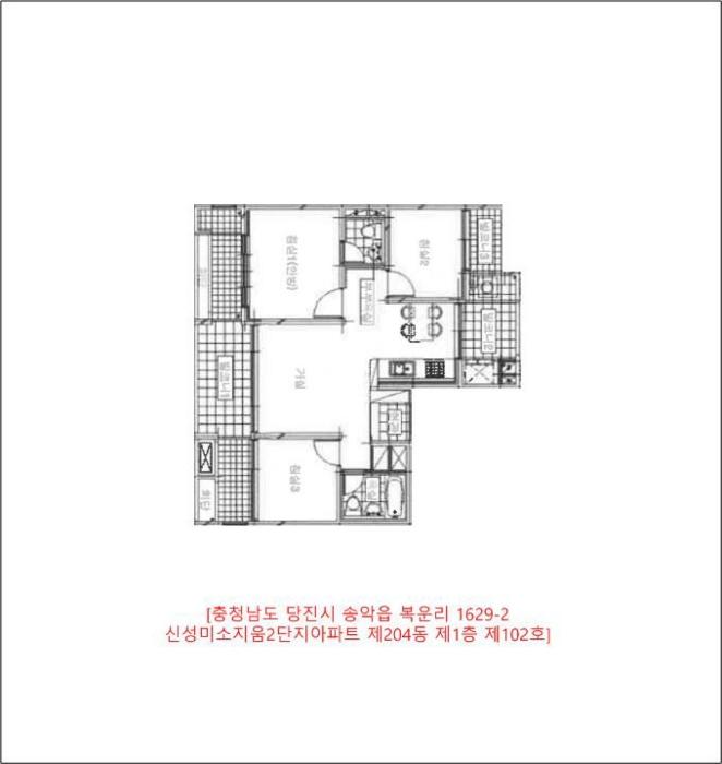충청남도 당진시 송악읍 신복운로3길 28, 204동 1층102호 (신성미소지움2단지아파트)구) 충청남도 당진시 송악읍 복운리 1629-2 아파트 경매 사진 13