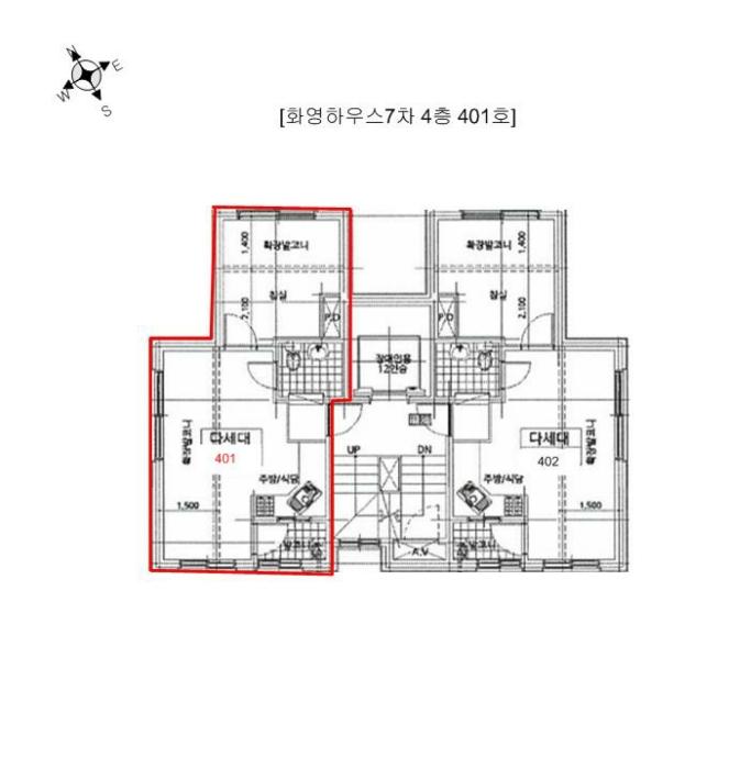 서울특별시 강동구 천호대로176길 10-9, 4층 401호 (성내동,화영하우스7차)구) 서울특별시 강동구 성내동 245-20 다세대(빌라) 경매 사진 9