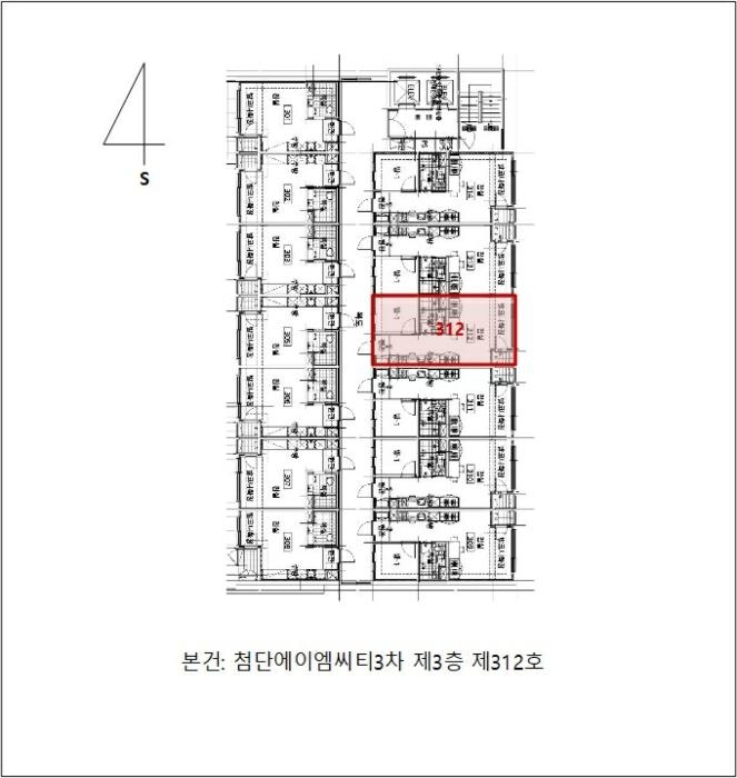 광주광역시 광산구 첨단중앙로152번길 17-12, 제3층 제312호 (쌍암동,첨단에이엠씨티3차)구) 광주광역시 광산구 쌍암동 661-8 아파트 경매 사진 10