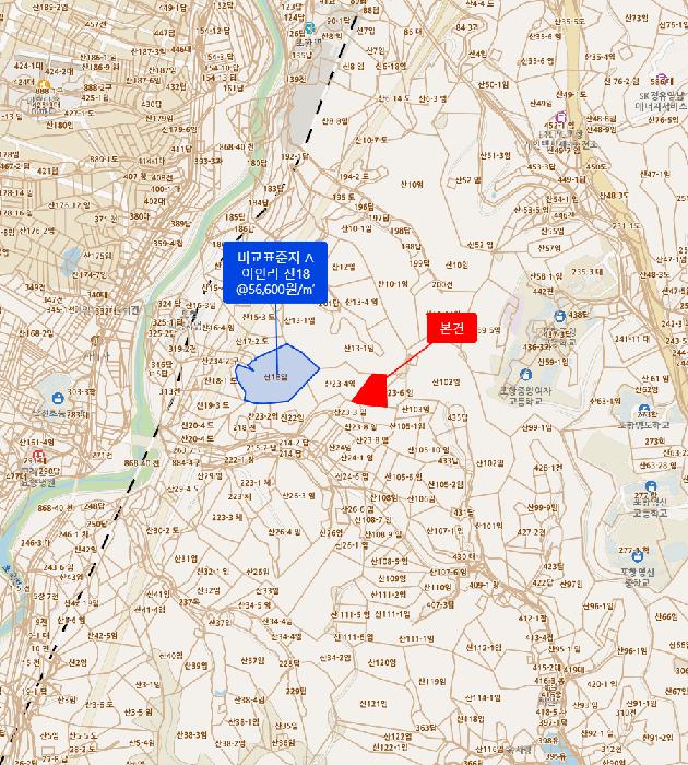 경상북도 포항시 북구 흥해읍 이인리 산23-5 임야 경매 사진 6