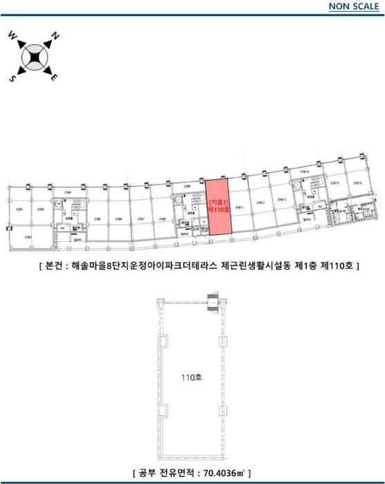 경기도 파주시 가온로 200, 근린생활시설동 1층110호 (와동동,해솔마을8단지운정아이파크더테라스)구) 경기도 파주시 와동동 1411 근린상가 경매 사진 8