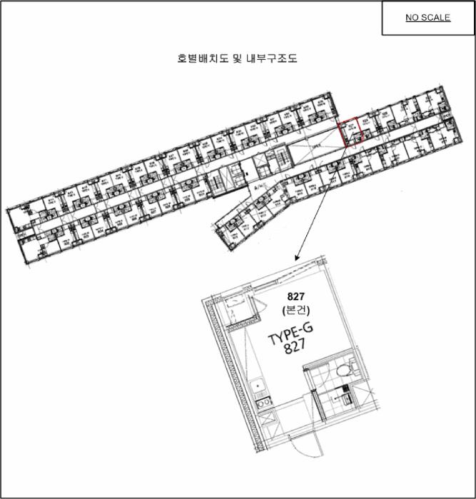 서울특별시 금천구 서부샛길 528, 제8층 제827호 (가산동, 가산미소지움)구) 서울특별시 금천구 가산동 550-17 오피스텔 경매 사진 8