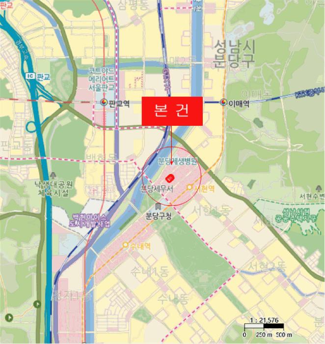 경기도 성남시 분당구 서현동 275 라포르테블랑서현 605호 오피스텔 경매 사진 13