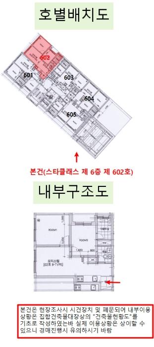 서울특별시 동대문구 전농로 20, 6층602호 (답십리동,스타클래스)구) 서울특별시 동대문구 답십리동 488-338 오피스텔 경매 사진 13