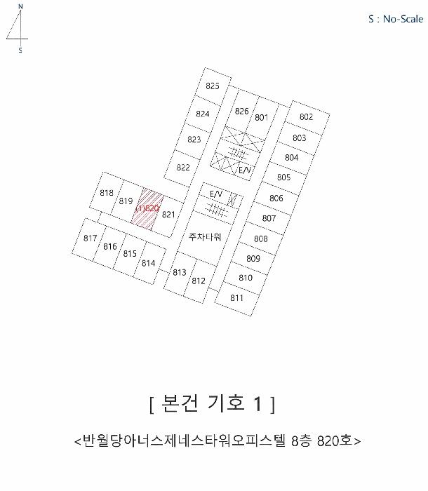 대구광역시 중구 남산동 694-3 반월당아너스제네스타워오피스텔 8층820호 오피스텔 경매 사진 7