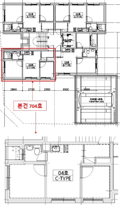 서울특별시 강동구 양재대로102길 17, 7층704호 (둔촌동,한울둔촌베아체)구) 서울특별시 강동구 둔촌동 435-1 오피스텔 경매 사진 9