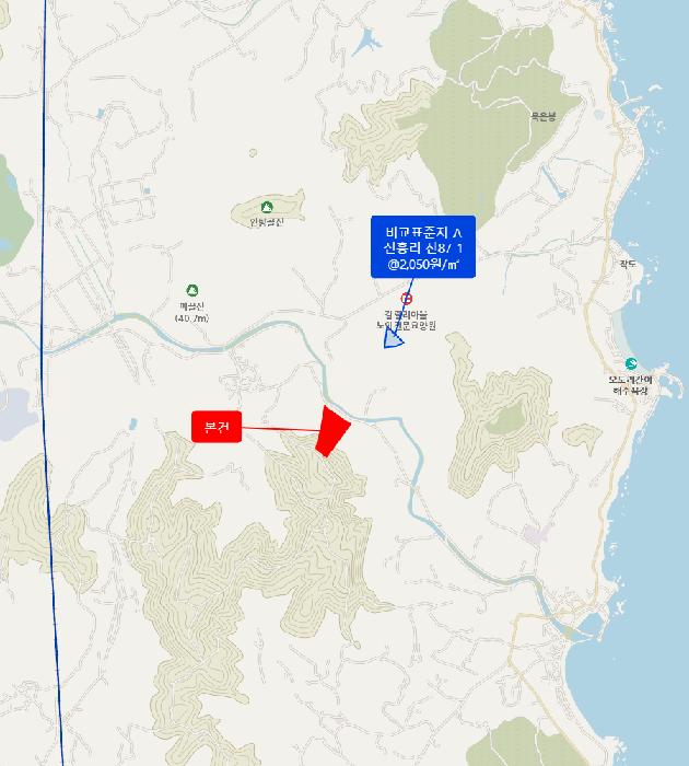 경상북도 포항시 북구 흥해읍 칠포리 산39 임야 경매 사진 4