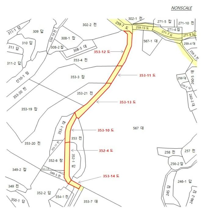 경기도 안성시 공도읍 양기리 352-4 도로 경매 사진 22