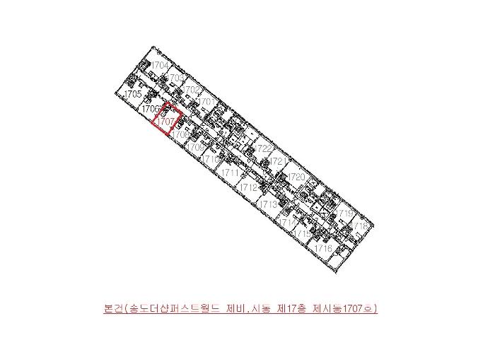 인천광역시 연수구 해돋이로 107, 비,시동 17층시동1707호 (송도동,송도더샵퍼스트월드)구) 인천광역시 연수구 송도동 4-1 오피스텔 경매 사진 9