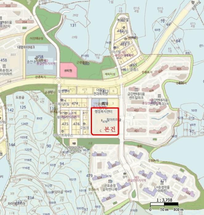 경기도 군포시 도마교동 478 군포송정풍산리치안 1층에이111호 근린상가 경매 사진 21