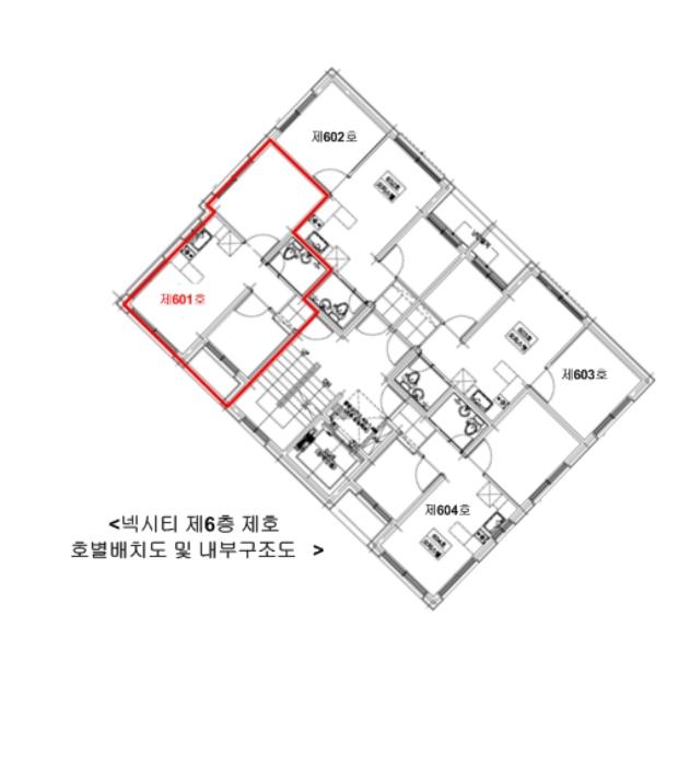 서울특별시 강서구 화곡로 286-5, 제6층 제601호 (화곡동, 넥시티)구) 서울특별시 강서구 화곡동 981-5 오피스텔 경매 사진 10