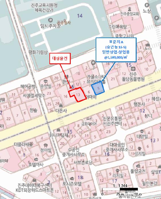 경상남도 진주시 중안동 16-13 대지 경매 사진 6