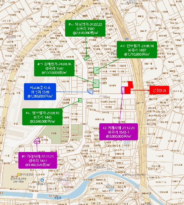 경상북도 포항시 북구 흥해읍 성곡리 1543-2 대지 경매 사진 11